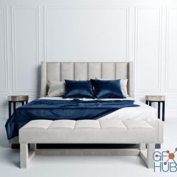 3D model LONGHI KUBRICK bed (max 2012 Corona)