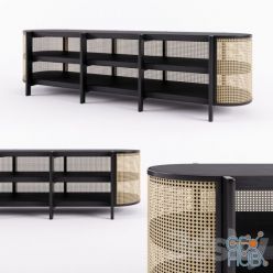 3D model Cane low cabinet