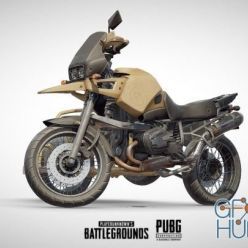 3D model PUBG Motorcycle PBR