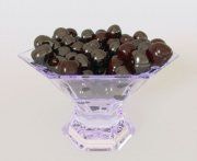 3D model Cherries in a glass vase