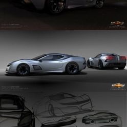 3D model Camaro Concept Car