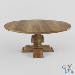 3D model Classic wood table