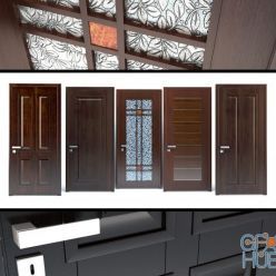 3D model Set of interior doors