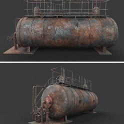 3D model ArtStation – Rusted machinery device PBR