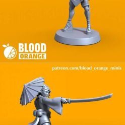 3D model Kunoichi - Blood Orange Miniatures - Bonus Mini – 3D Print