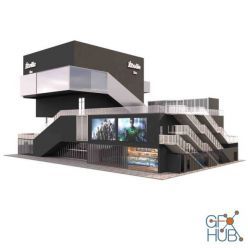 3D model Building Cinema Etoile