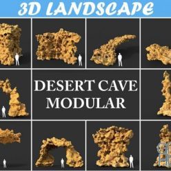 3D model CGTrader – Low poly Desert Cave Modular Pack 200202 3D Model Collection