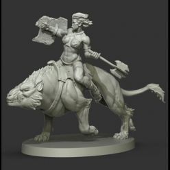 3D model ﻿Wolfriders – 3D Print