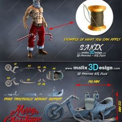 3D model SANTA CLAUS (SET) – 3D Print