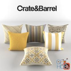 3D model Colored pillows by Crate & Barrel