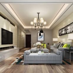 3D model Living room space B127