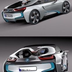 3D model BMW i8 Spyder Concept 2012