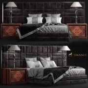 3D model Bed Caesar Train by Smania