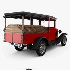 3D model Chevrolet Independence Canopy Express 1931
