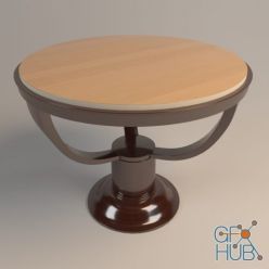 3D model Art Deco Rosewood Side Table