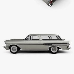 3D model Pontiac Star Chief Custom Safari 2-door 1957