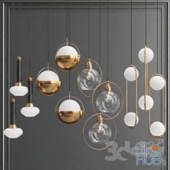 3D model Collection of Pendant Lights