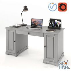 3D model Ikea Liatorp Desk