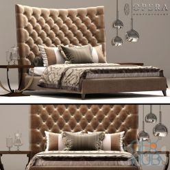 3D model Bed Tosca Opera Contenporary