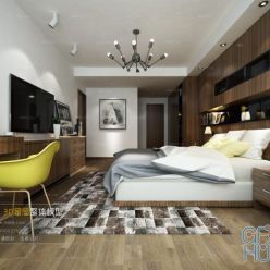 3D model Bedroom Space A040