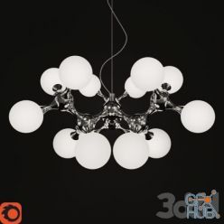 3D model Pendant lamp Ideal Lux Nodi SP15 Bianco