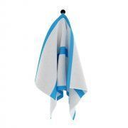 3D model White with blue stripe towel