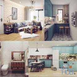 3D model CGTrader – Vintage Full House Design 3D models