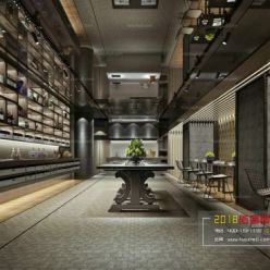 3D model Chinese restaurant interior 30