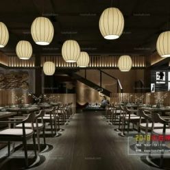 3D model Chinese restaurant interior 22