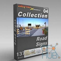 3D model DigitalXModels – Volume 04 – Road Signs