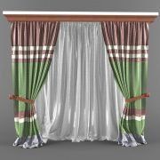 3D model A set of colored curtains