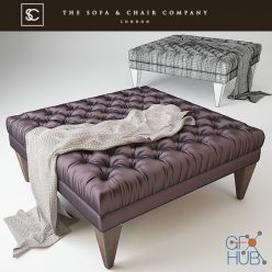 3D model Danna bench by The Sofa & Chair Company
