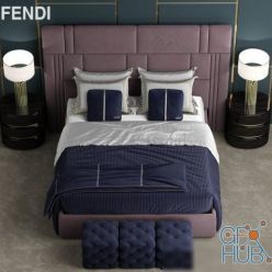 3D model Bed Fendi Nabucco