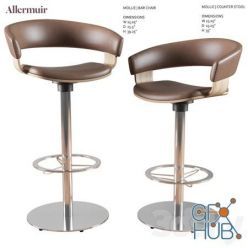 3D model Barstool & Counter Stool Mollie Allermuir