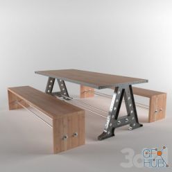 3D model A-Frame-Desk