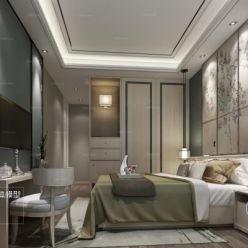 3D model Bedroom Space A043