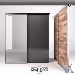 3D model Sliding door4