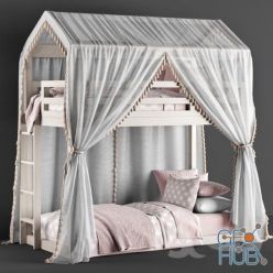 3D model RH Cole House Bunk Bed