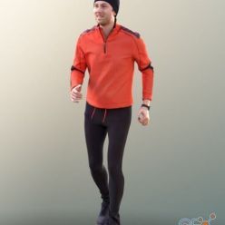 3D model Casual Man Running