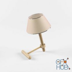3D model Wooden table lamp by Carlo Contin