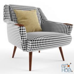 3D model Odense lounge chair