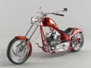 3D model Big Dog K9 Chopper Motorcycle