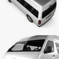 3D model Toyota HiAce Super Long Wheel Base 2012