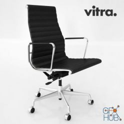 3D model Vitra Aluminium Chair EA 119