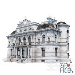 3D model Classic house (max 2014)