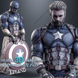 3D model Captain America (for 3D Print)