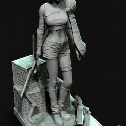 3D model Yuffie Kisaragi from Final Fantasy 7