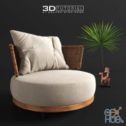 3D model Quadrado Sofa by Nguyen Minh Khoa