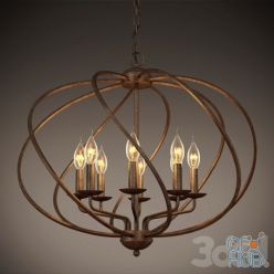 3D model GRAMERCY HOME - NORWOOD LARGE CHANDELIER CH081-8