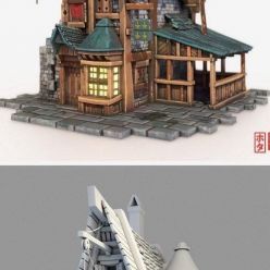 3D model Little House PBR